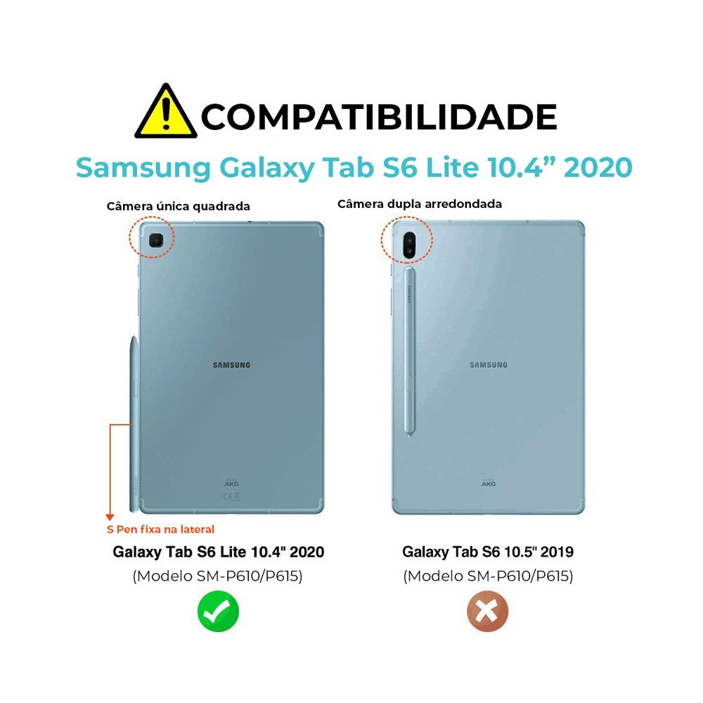 Capa Samsung Galaxy Tab S6 Lite 2020 Armadura