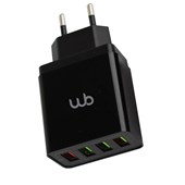 Produto Carregador WB 4 Portas USB - Ultra Rápido Qualcomm 3.0